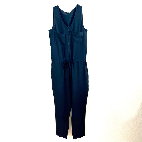 peyton jensen Pants - Elegant Navy Jumpsuit